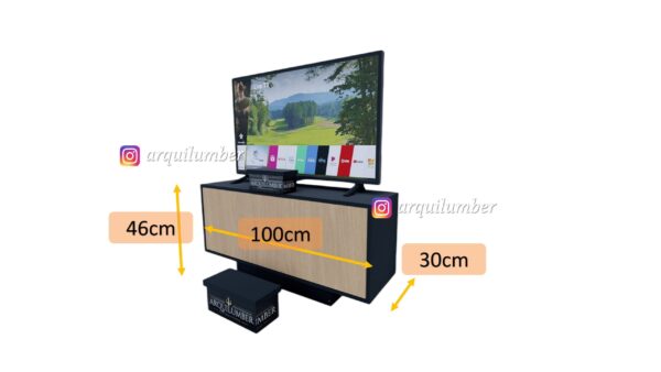 RACK GOLD MAYA 43 PULGADAS - Imagen 4