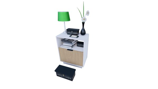 VELADOR NORDICO BLANCO ROBLE - Imagen 2