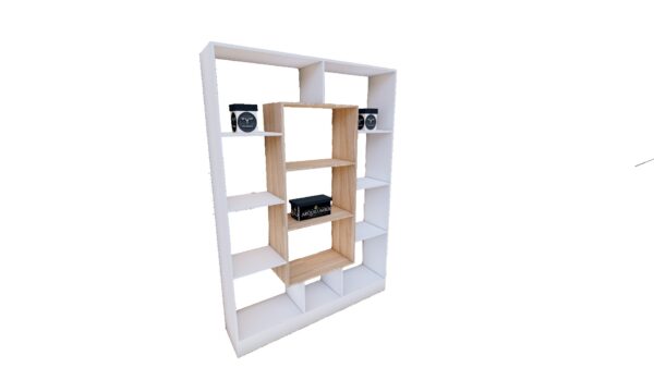 LIBRERO LUX BLANCO ROBLE
