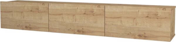 RACK TV AEREO FLOTANTE 85 PULGADAS 200CM GOLD - Imagen 4