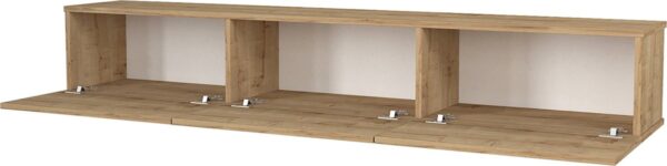 RACK TV AEREO FLOTANTE 85 PULGADAS 200CM GOLD - Imagen 5