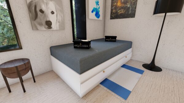 CAMA PLAZA Y MEDIA DOS CAJONES - Imagen 5