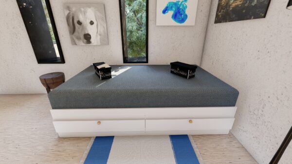 CAMA PLAZA Y MEDIA DOS CAJONES - Imagen 6