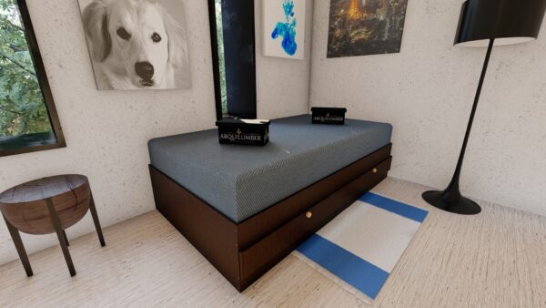 CAMA PLAZA Y MEDIA DOS CAJONES - Imagen 14