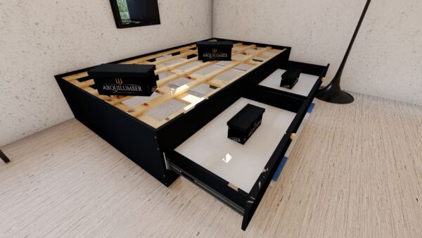 CAMA PLAZA Y MEDIA DOS CAJONES - Imagen 26