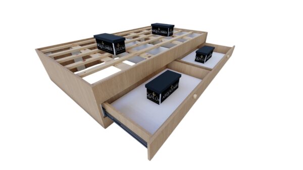 CAMA PLAZA Y MEDIA DOS CAJONES - Imagen 31