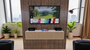 RACK TV AEREO FLOTANTE MAYA 75 PULGADAS