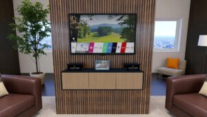 RACK TV AEREO FLOTANTE MAYA 70 PULGADAS